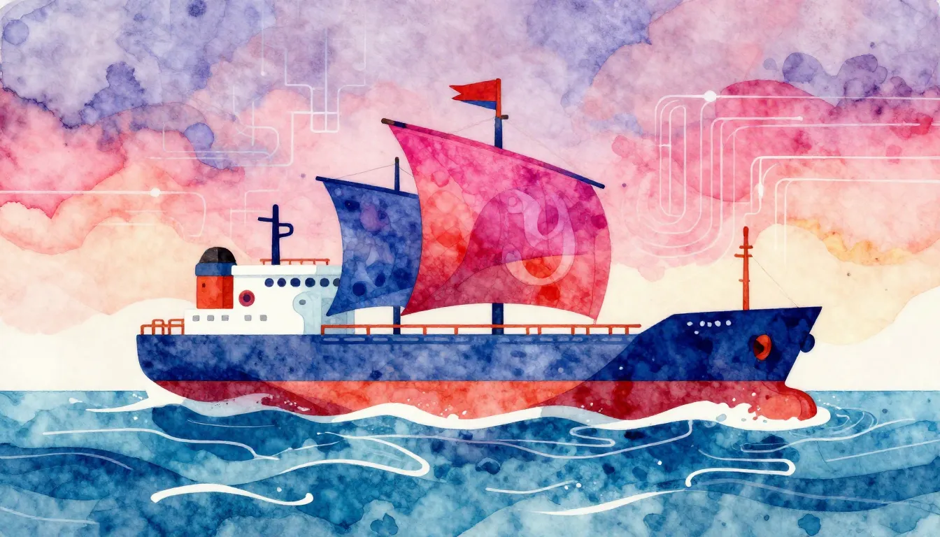 Vibrant watercolor style. Hip-hop album cover: stylized carg...