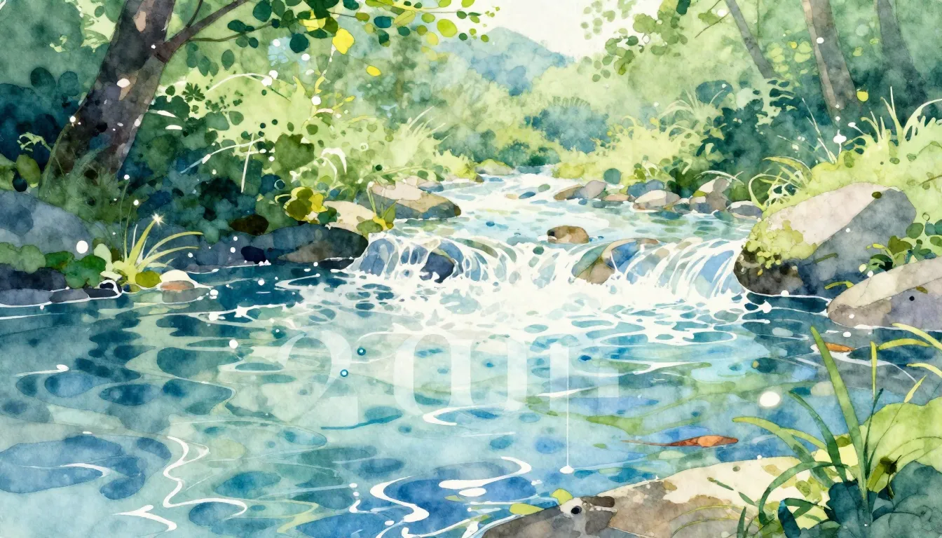 Vibrant watercolor style. Album cover for a song about natur...