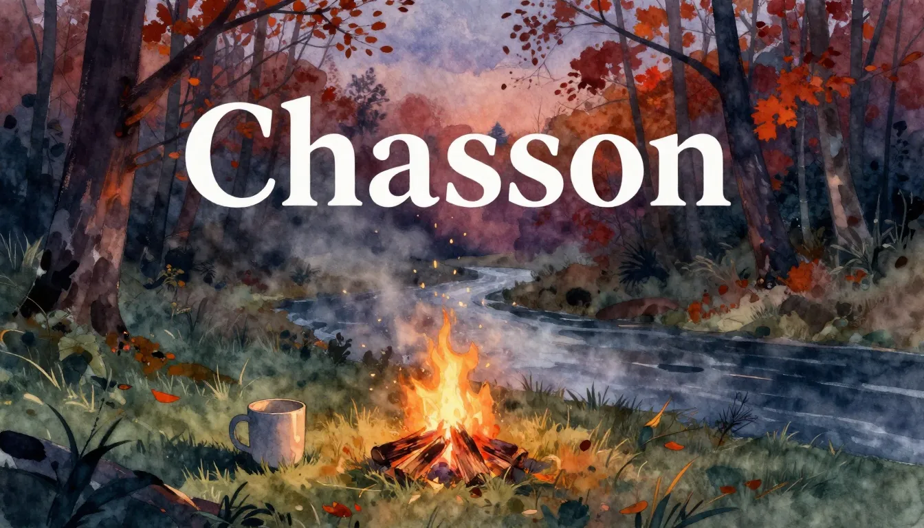 Vibrant watercolor style. Chanson album cover: Autumn forest...