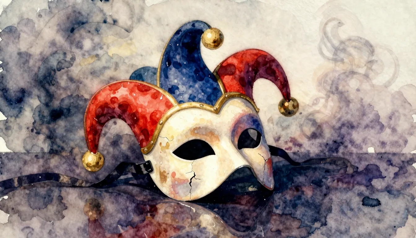 Vibrant watercolor style. Rock ballad album cover. A single,...