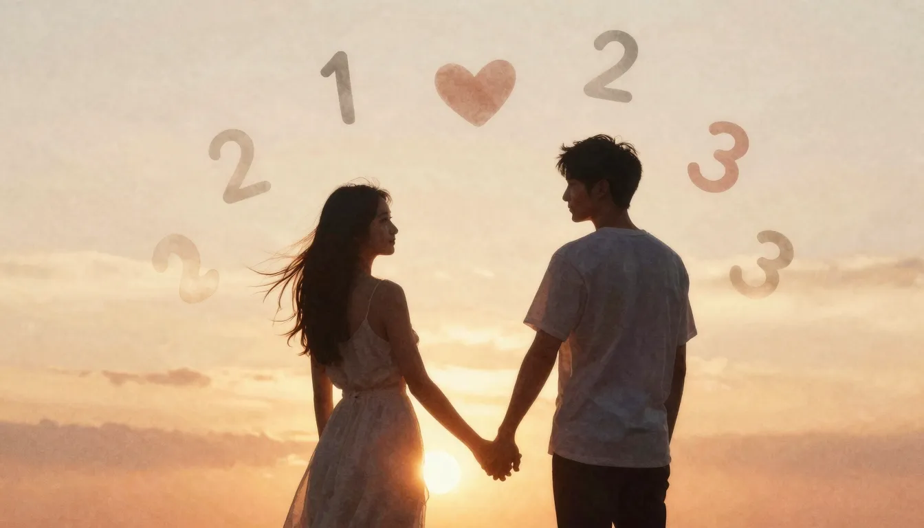 Watercolor style. A romantic silhouette of a couple holding ...