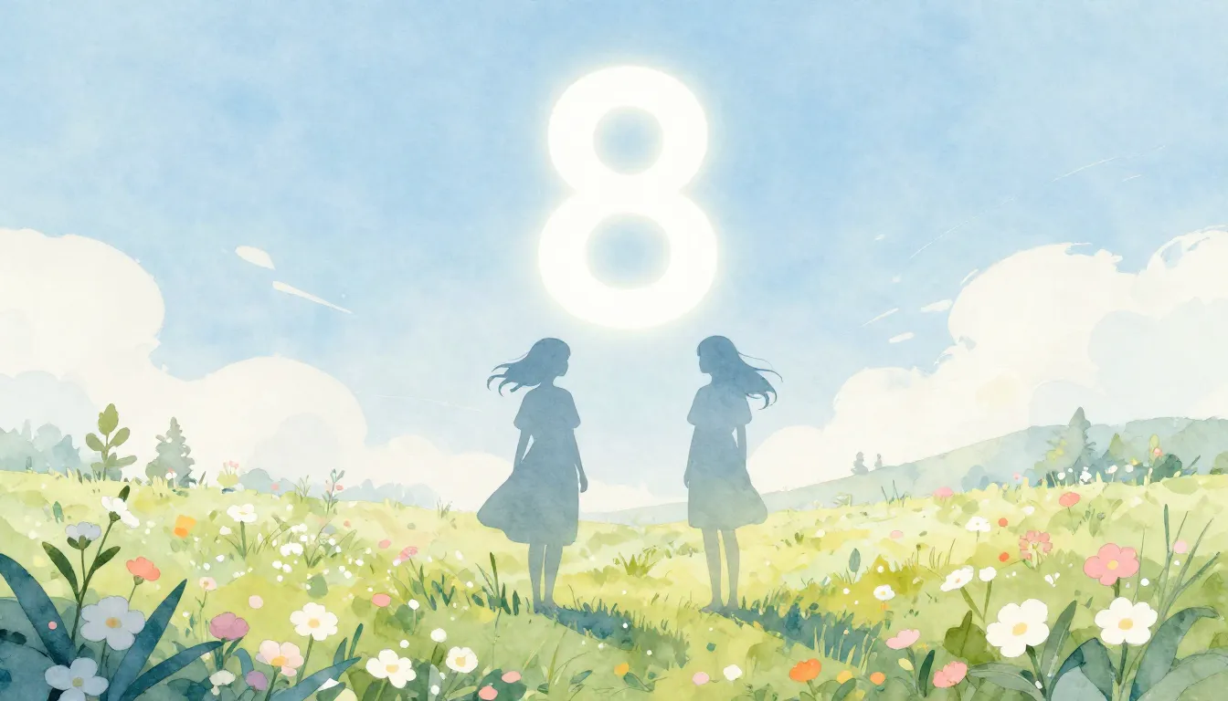 Watercolor style. Two female silhouettes of different height...