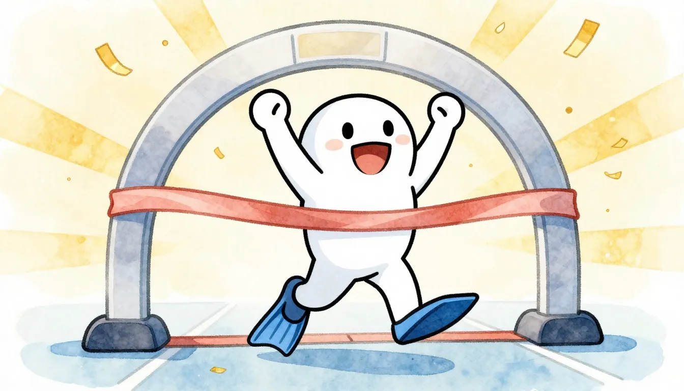 Watercolor style. Minimalist white mascot Smiley in sports u...