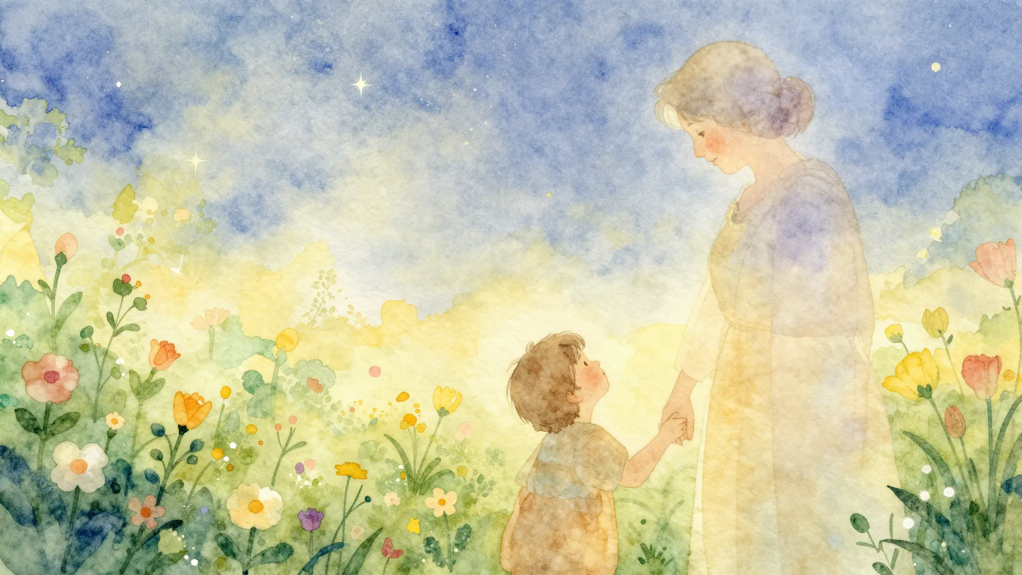 Vibrant watercolor style. A cozy, warm, and nostalgic album ...