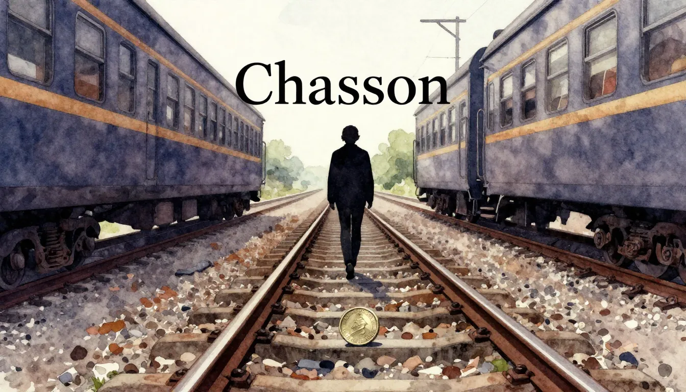 Vibrant watercolor style. Chanson album cover, minimalist, d...