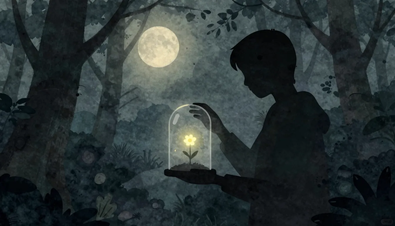 Watercolor style. Silhouette of a person holding a glass dom...