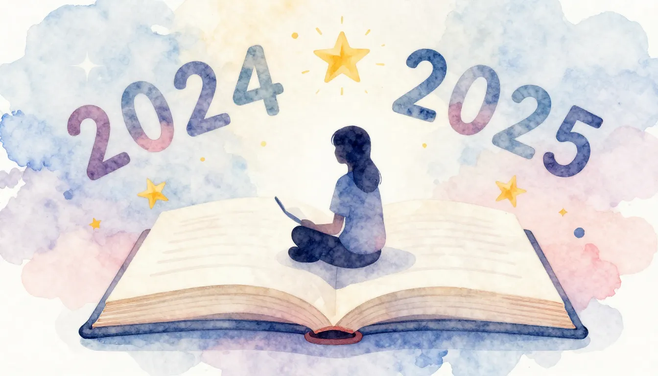 Watercolor style. A cozy scene with a stylized silhouette of...