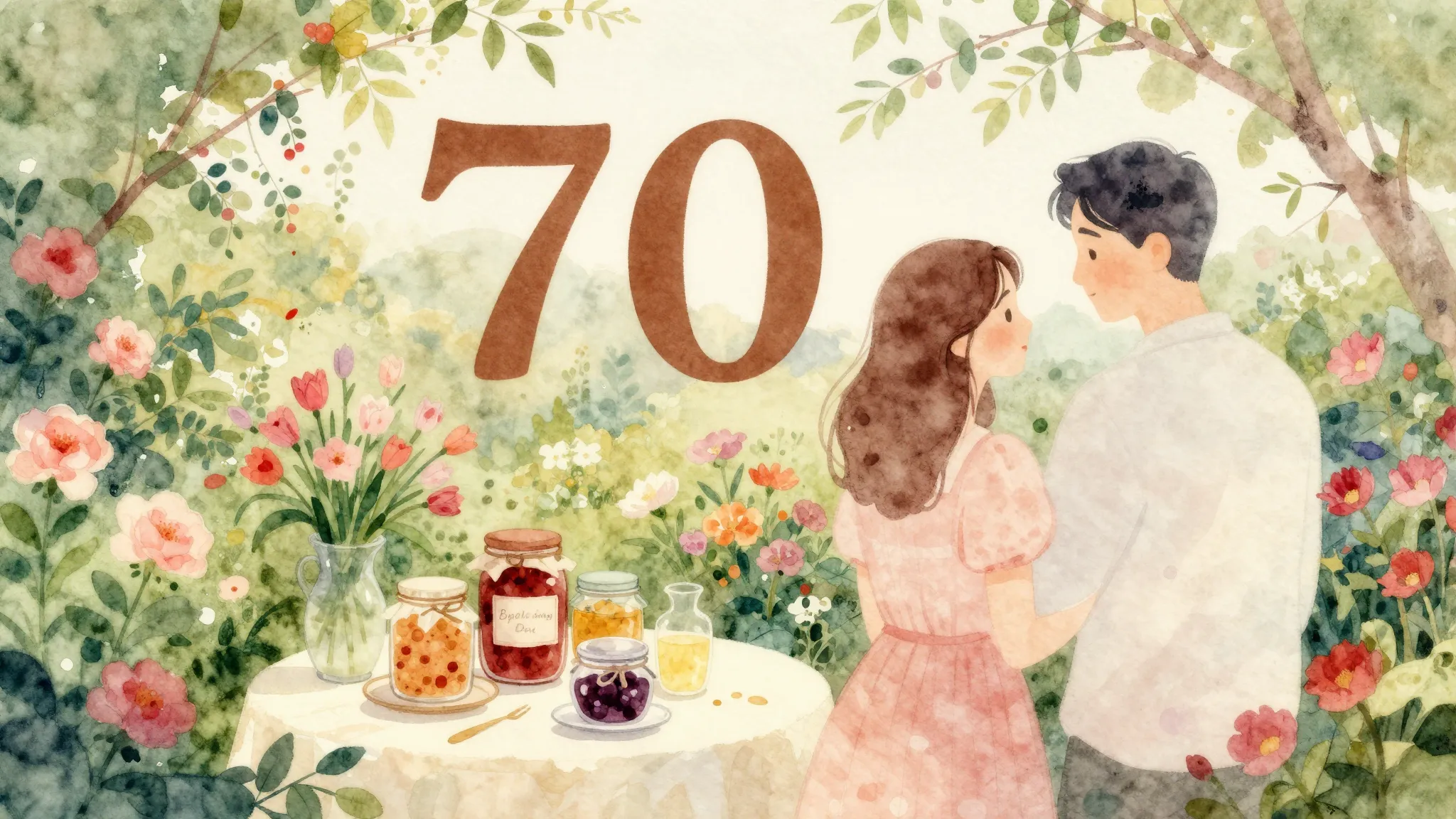 Vibrant watercolor style. A warm, cozy, and slightly nostalg...