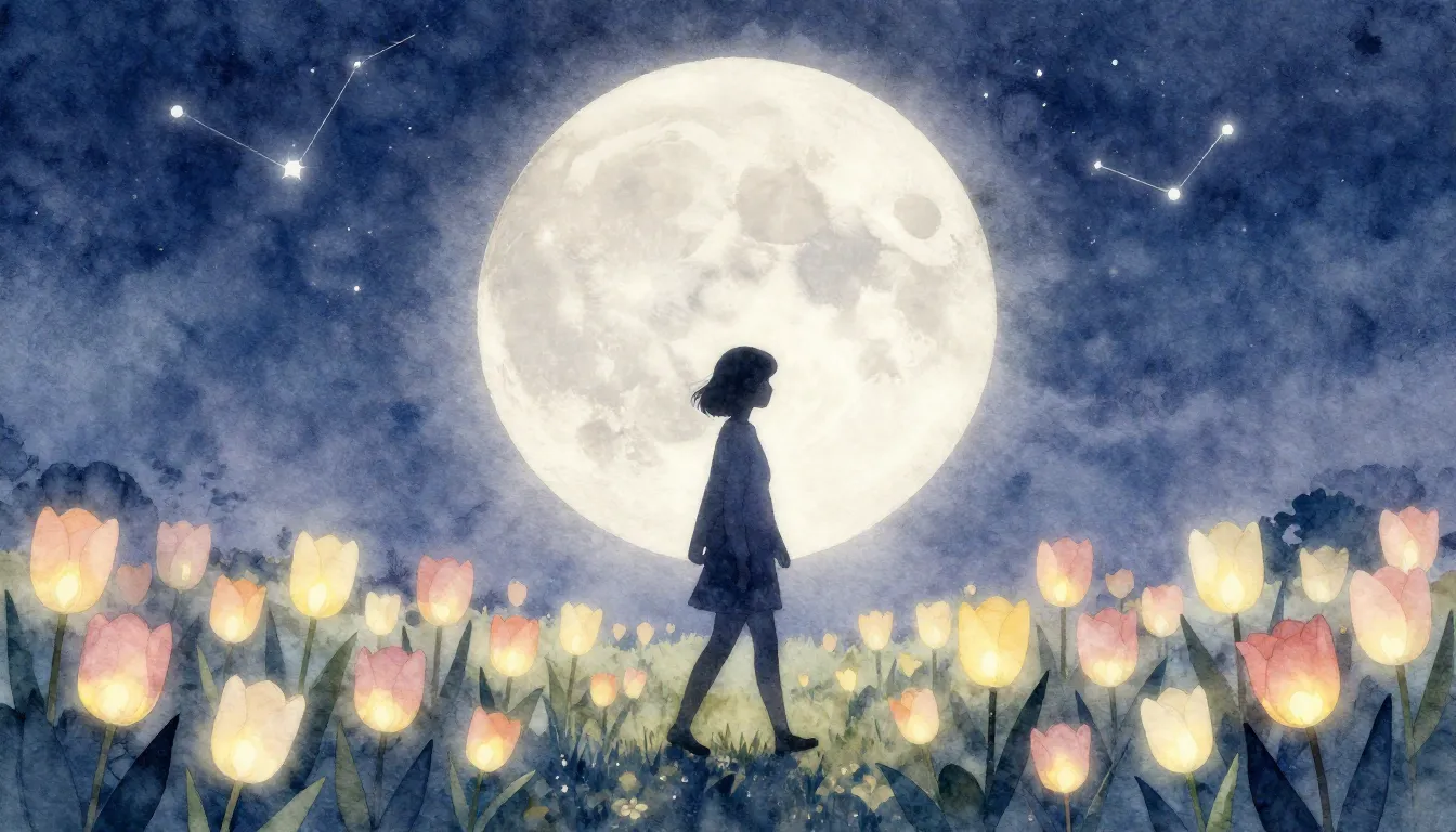 Watercolor style. A minimalist silhouette of a person walkin...