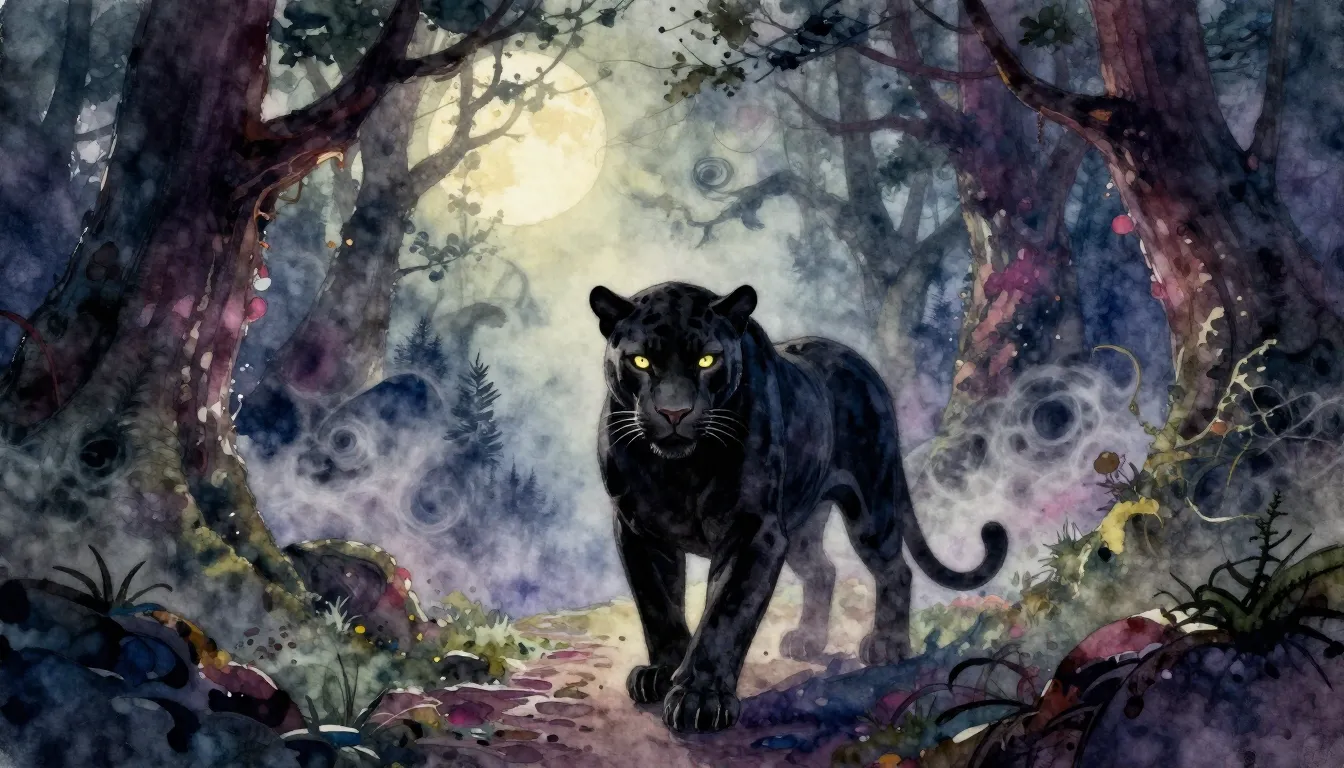 Vibrant watercolor style. Death metal album cover, mystical ...