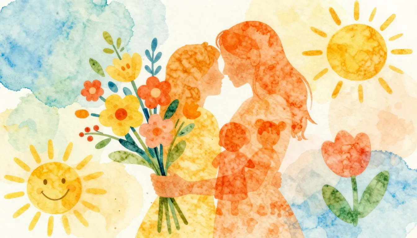 Vibrant watercolor style. A vibrant, joyful album cover for ...