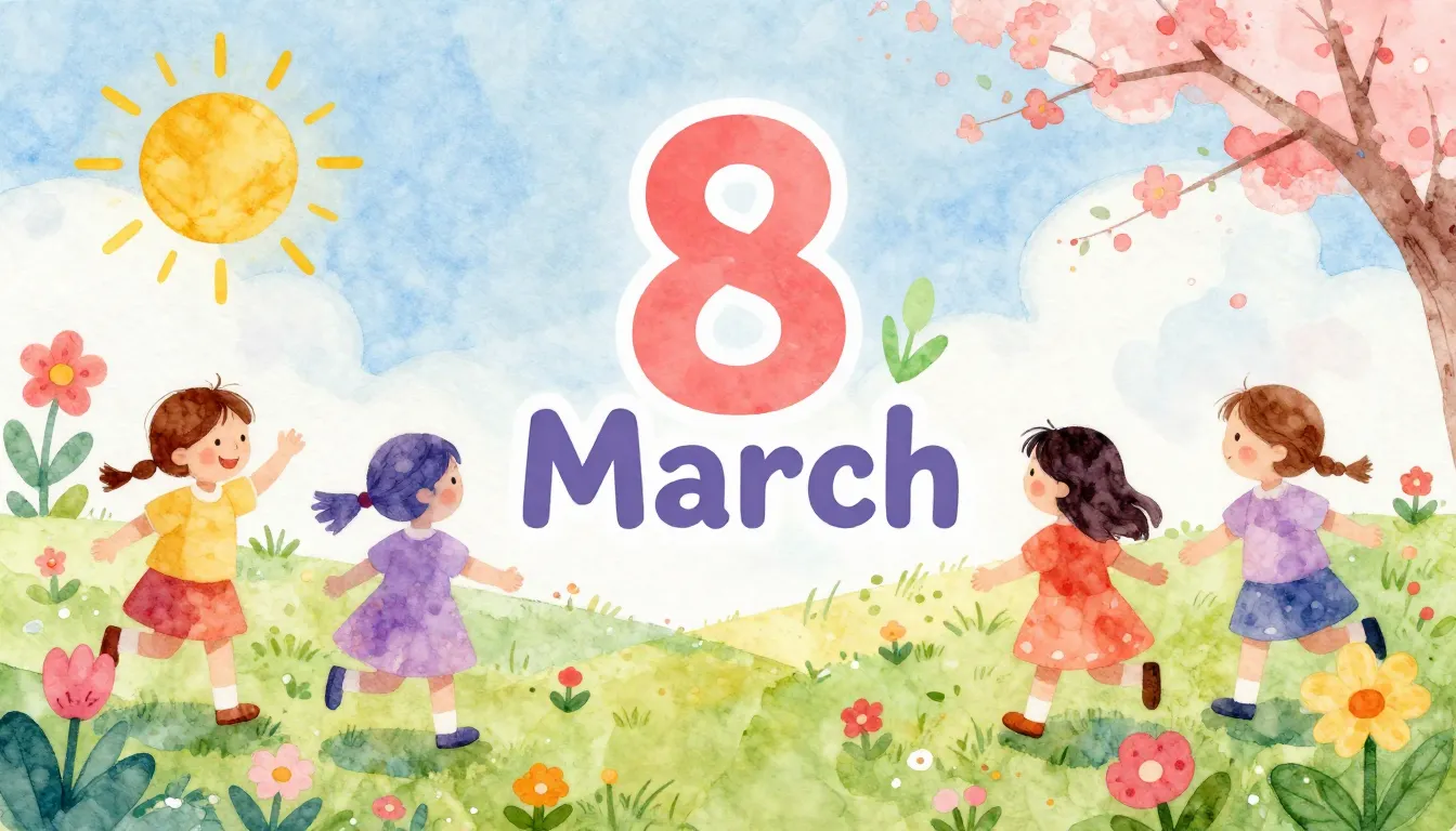 Vibrant watercolor style. Children's song. Bright, cheerful,...