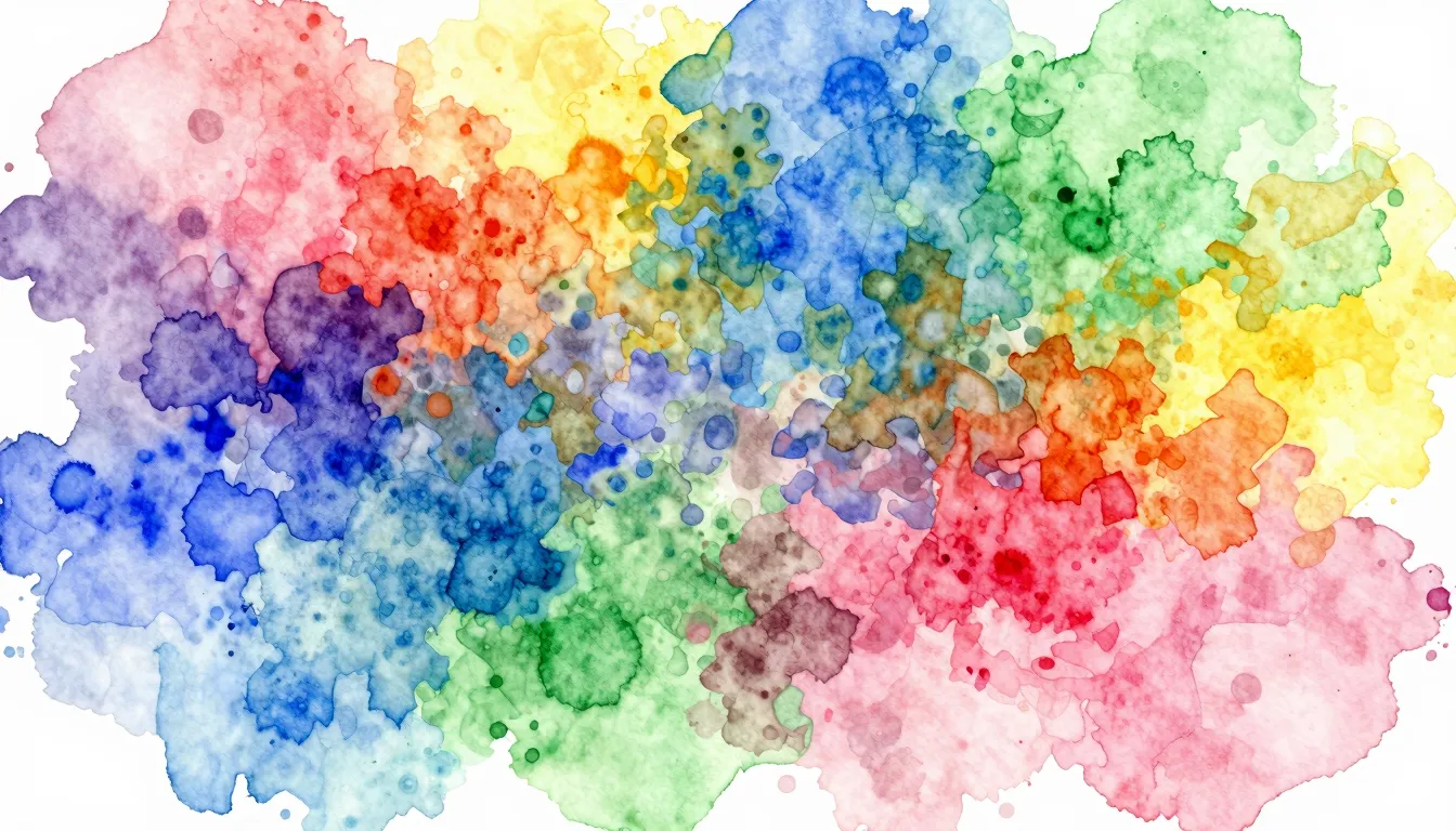 Vibrant watercolor style. . Without text and numbers.
