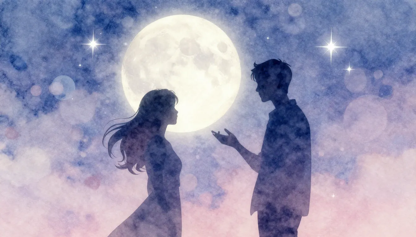 Watercolor style. Dreamy surreal atmosphere, soft pastel col...