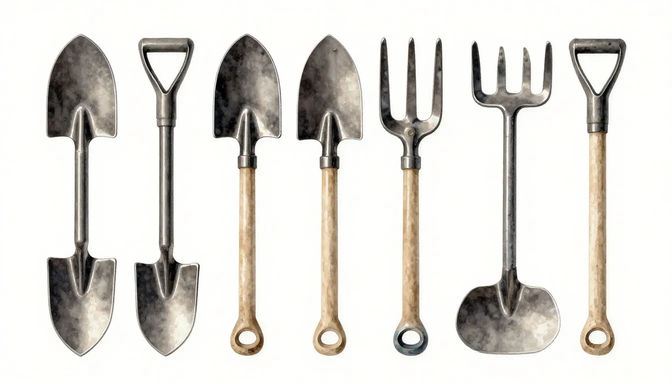 Watercolor style. Minimalist composition of professional gar...