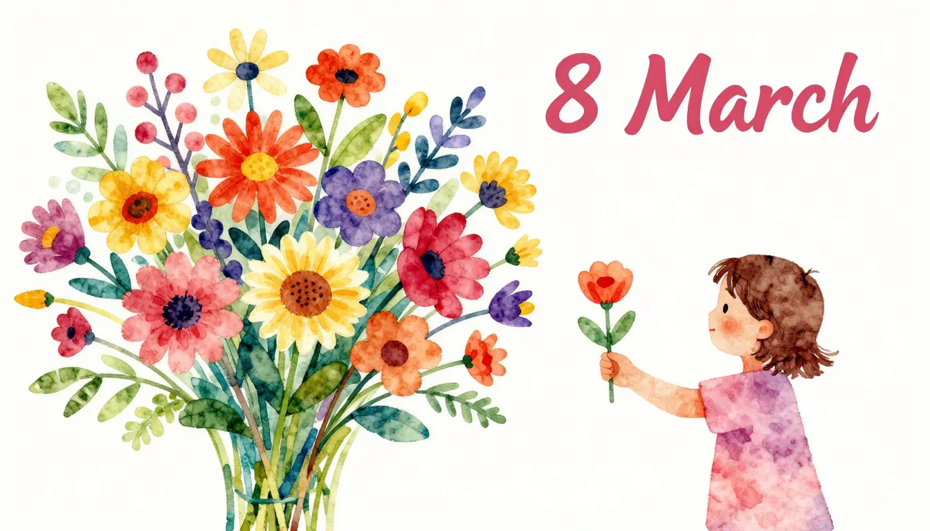 Vibrant watercolor style. Children's song album cover: a vib...