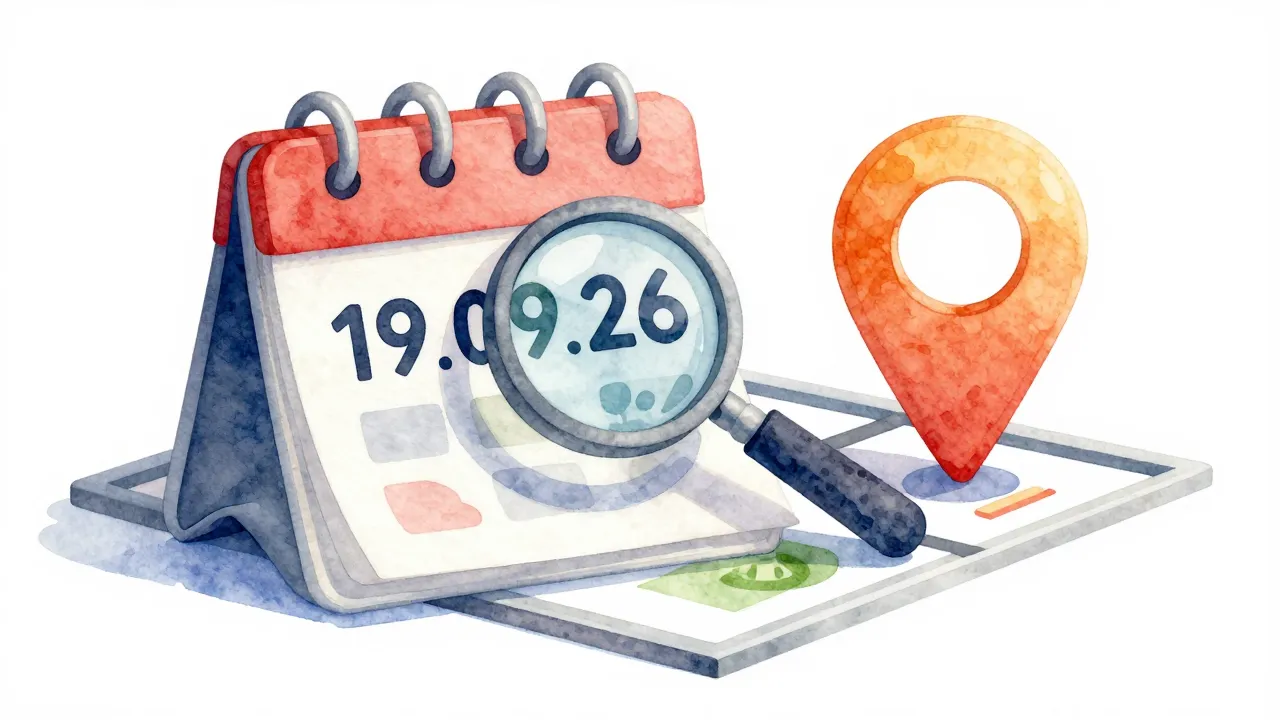 Watercolor style. A stylized 3D calendar showing the numbers...