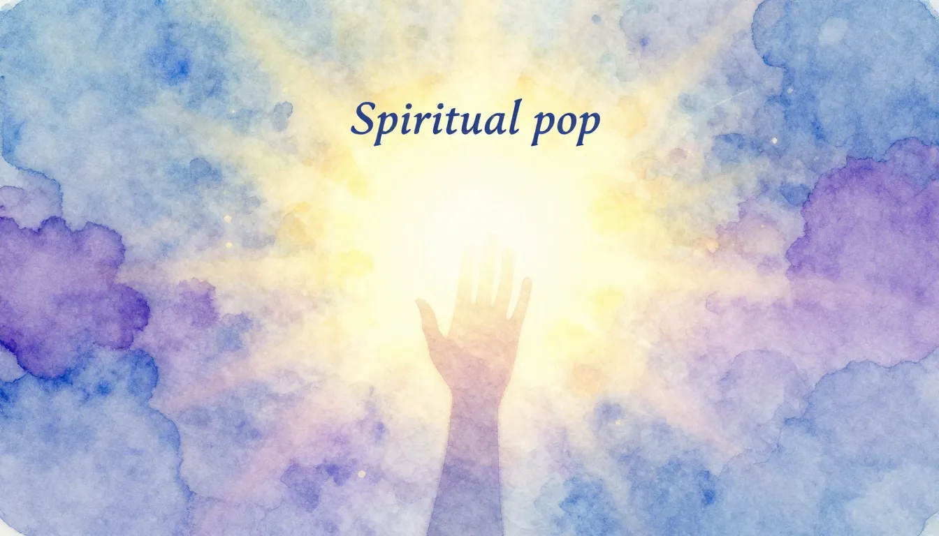 Vibrant watercolor style. Genre: "Spiritual Pop"

```
A mini...