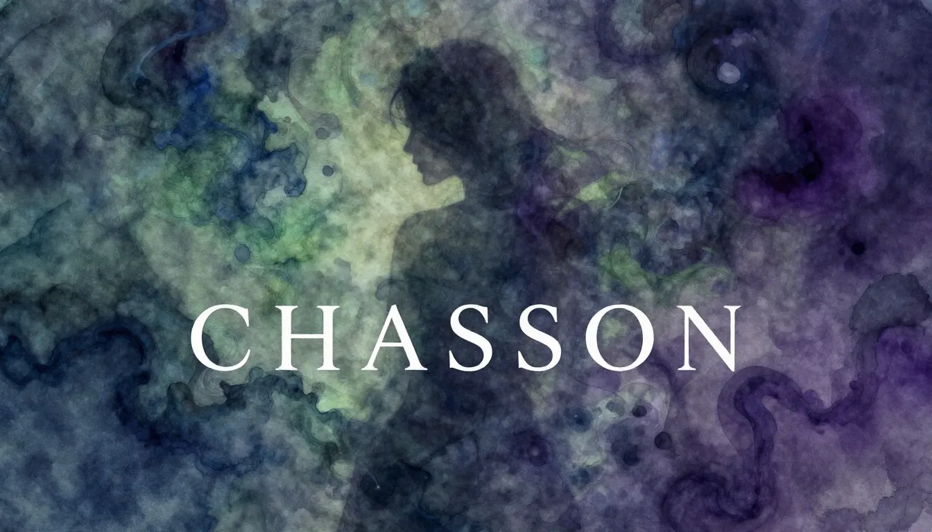 Vibrant watercolor style. Chanson album cover, dark and mela...