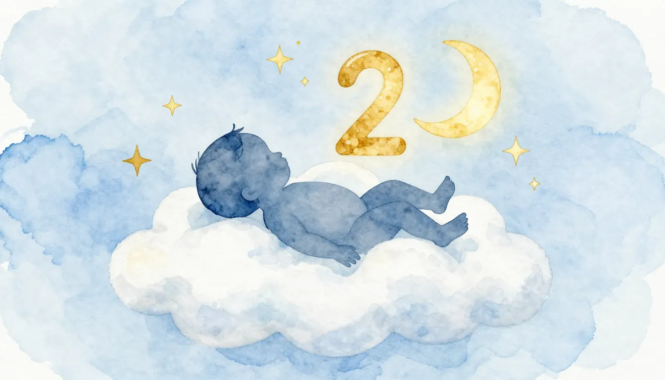Watercolor style. A minimalist illustration of a baby's silh...