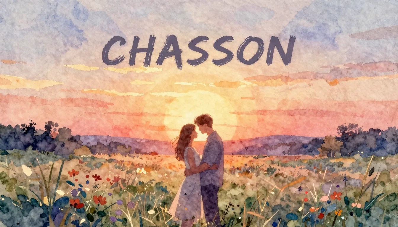 Vibrant watercolor style. Chanson album cover: sunrise over ...