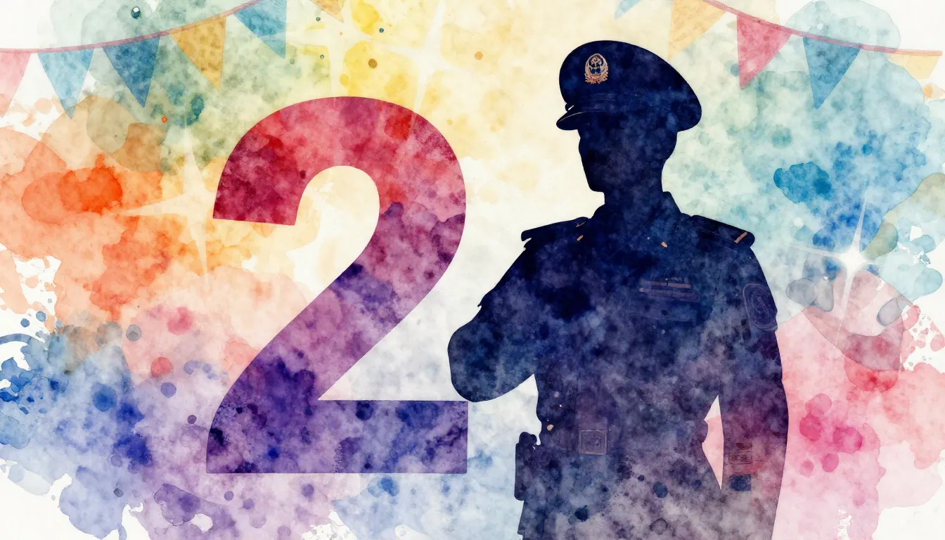 Vibrant watercolor style. Birthday celebration, 23 years old...