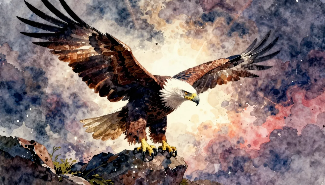 Vibrant watercolor style. Rock ballad album cover, majestic ...