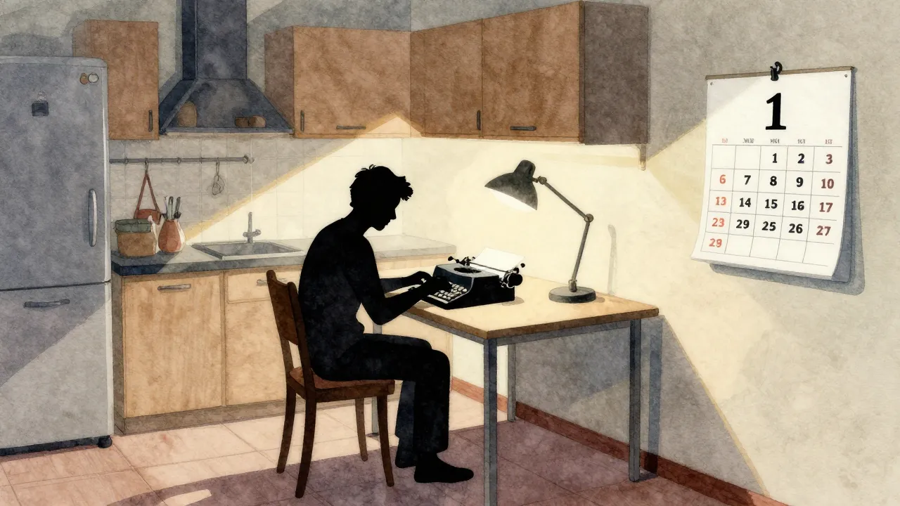 Watercolor style. Stylized silhouette of a person sitting at...