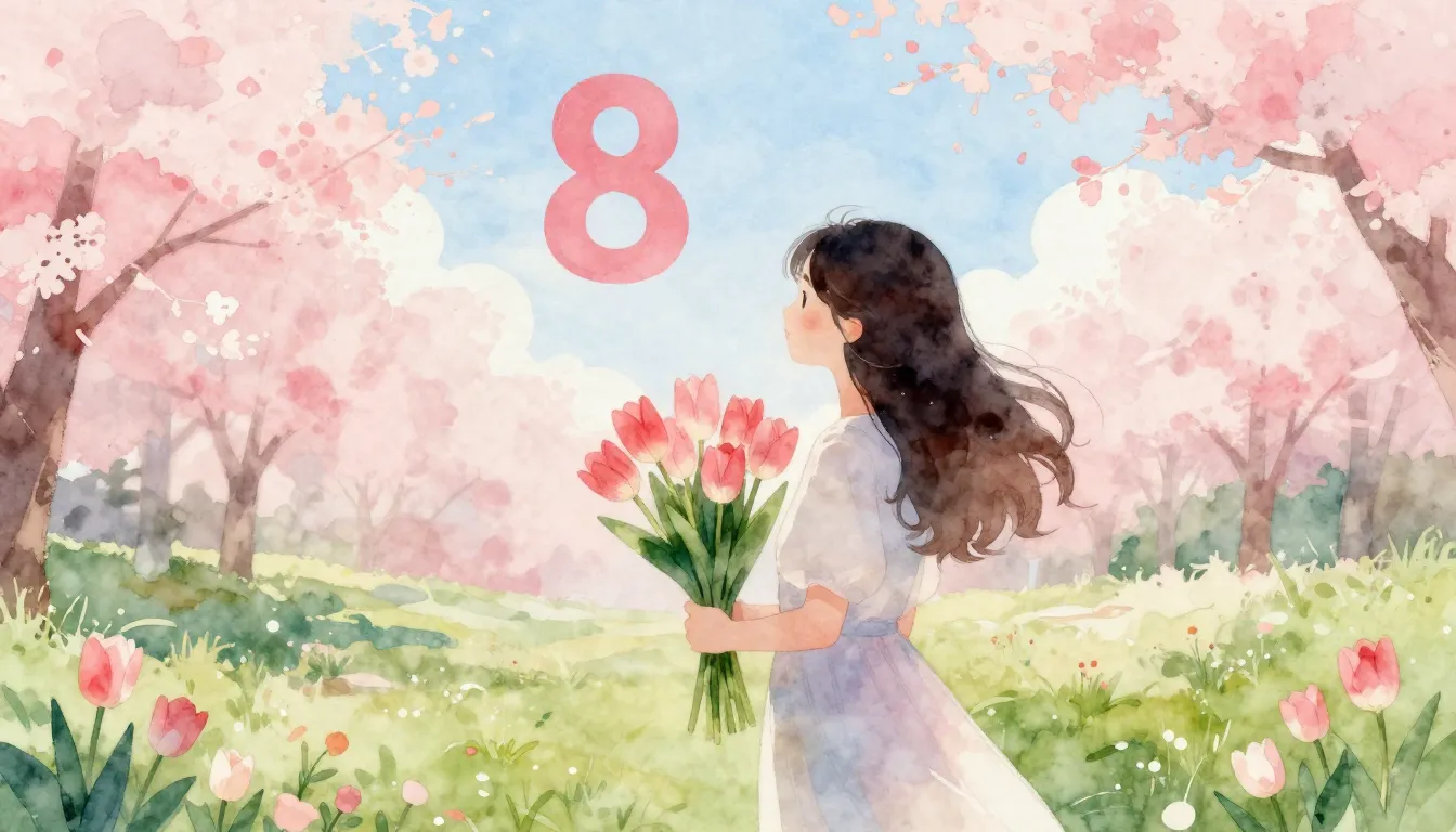 Watercolor style. Silhouette of a woman holding a bouquet of...