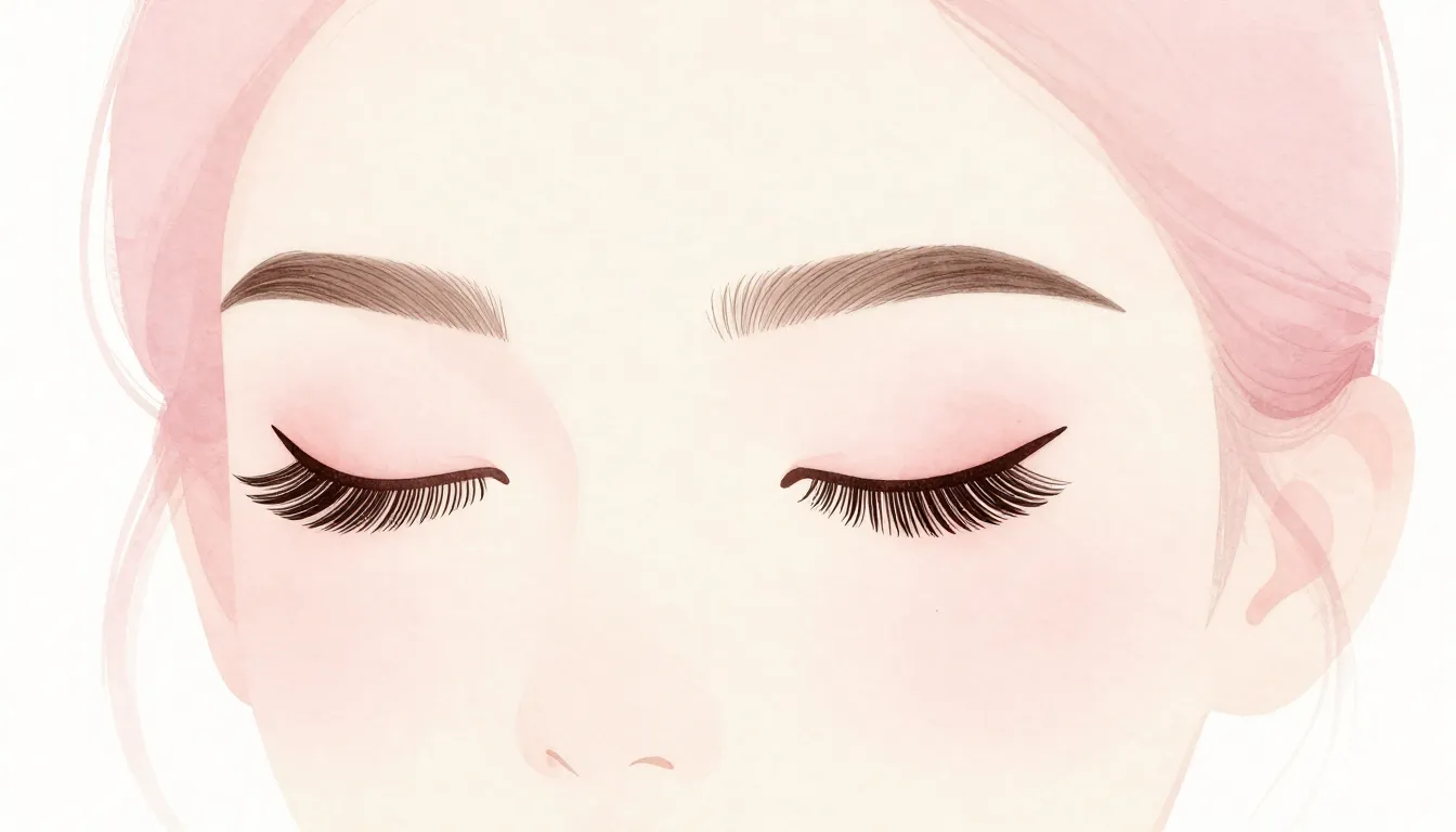 Watercolor style. Minimalist aesthetic illustration of a fem...