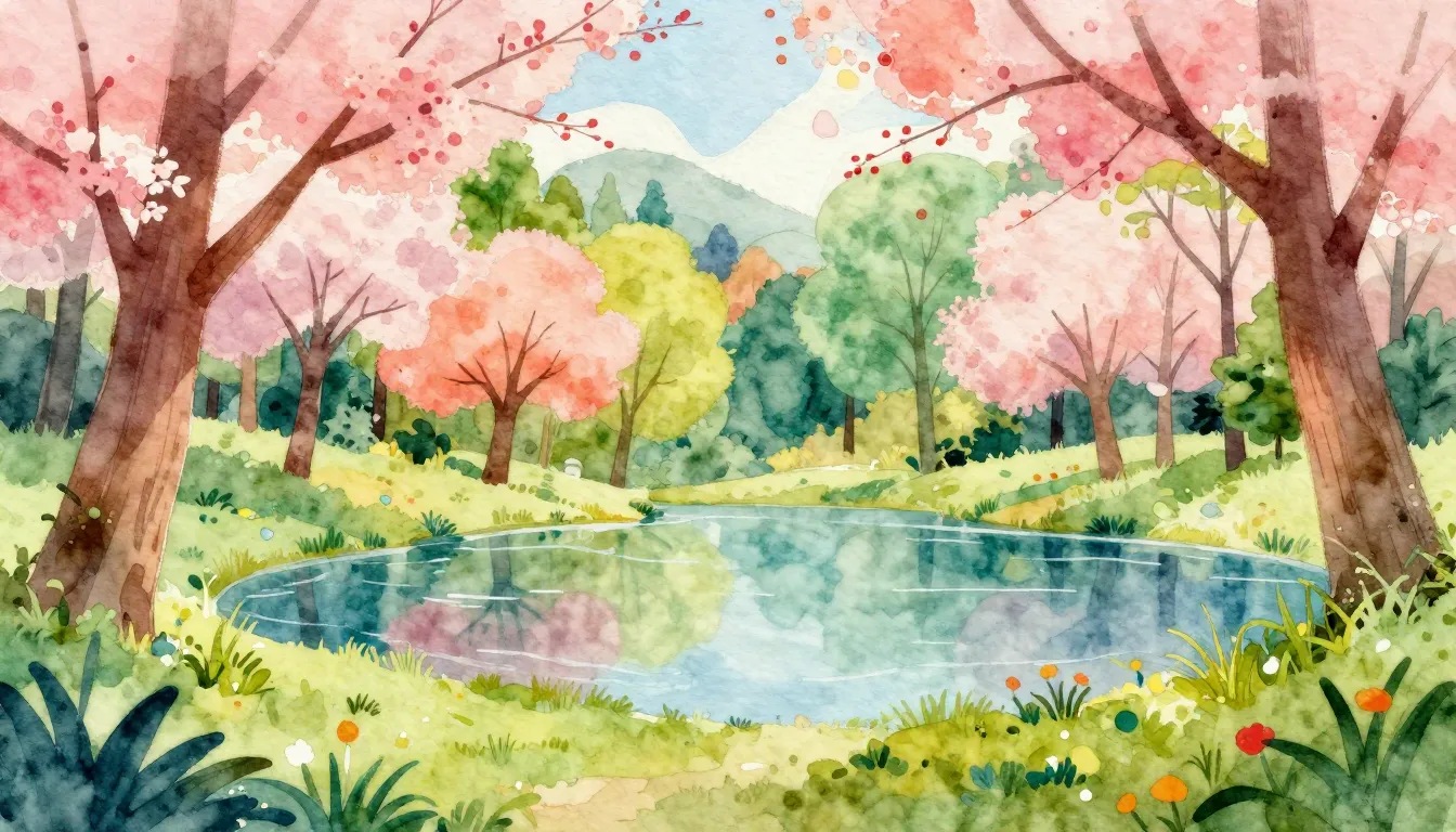 Vibrant watercolor style. Album cover for a dance-pop song. ...