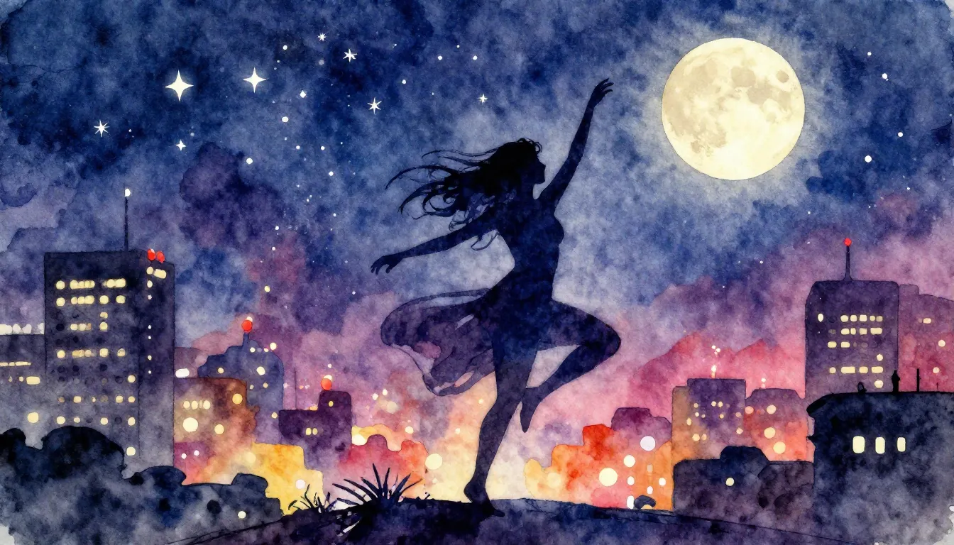 Vibrant watercolor style. Vibrant, energetic album cover. Ni...