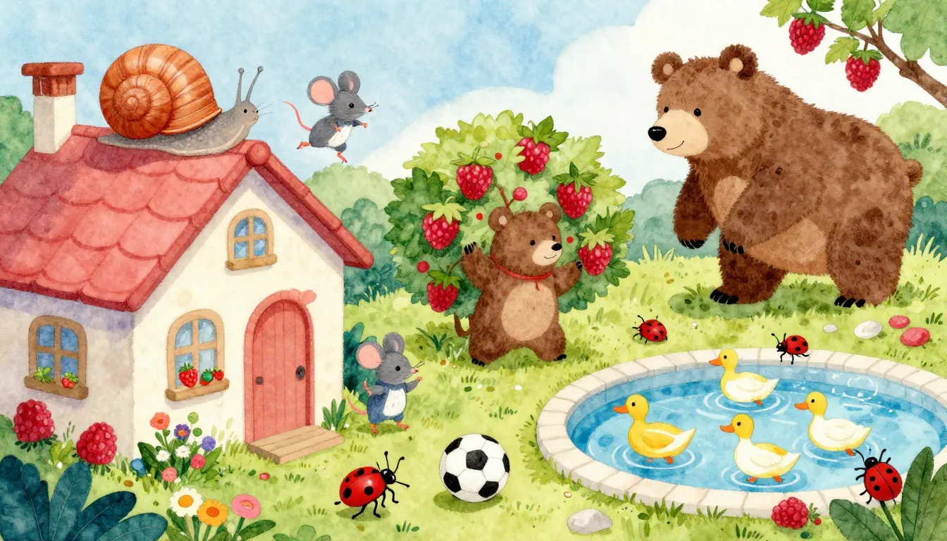 Vibrant watercolor style. A whimsical, vibrant, and chaotic ...