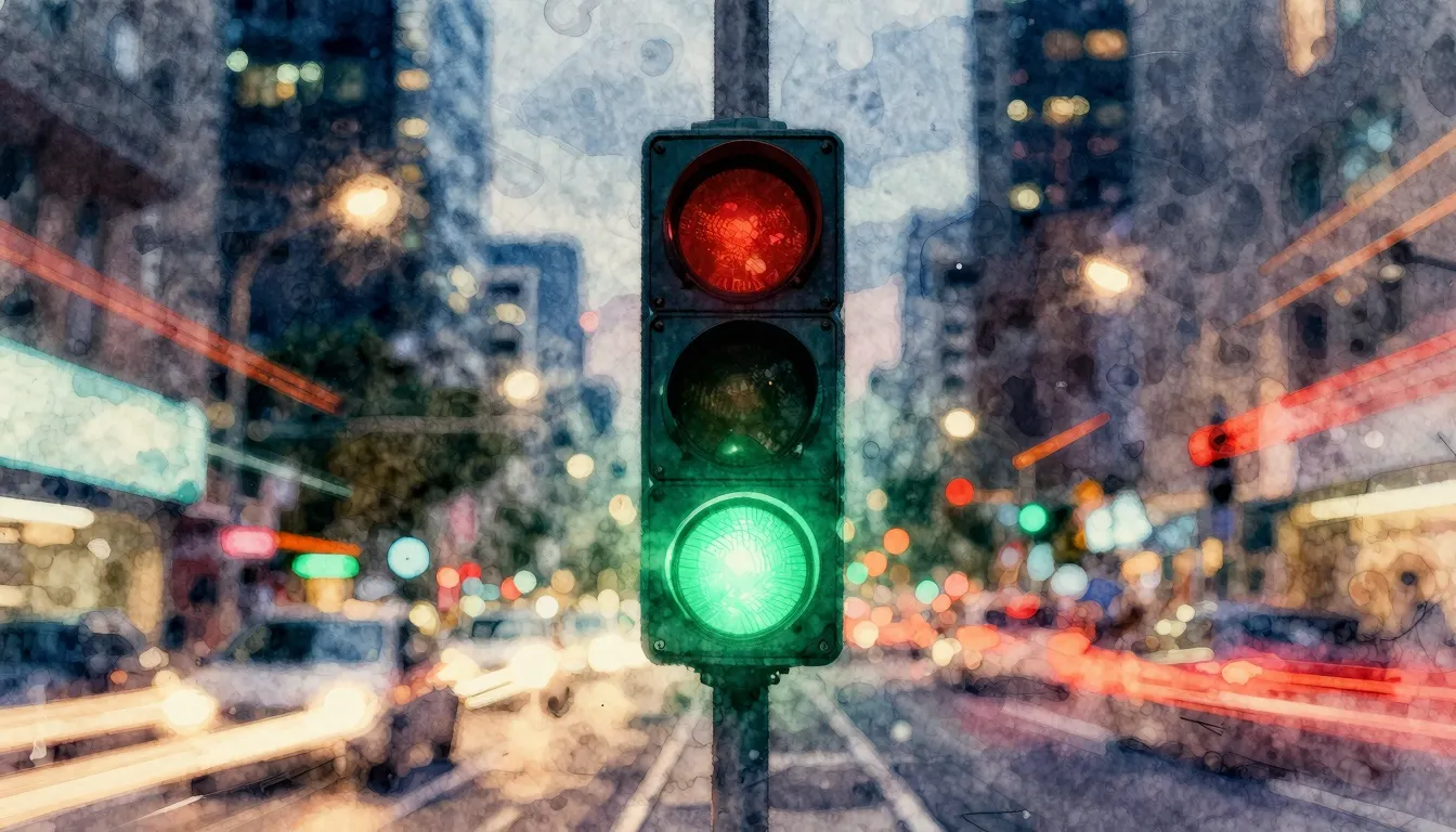 Vibrant watercolor style. Techno album cover: vibrant green ...