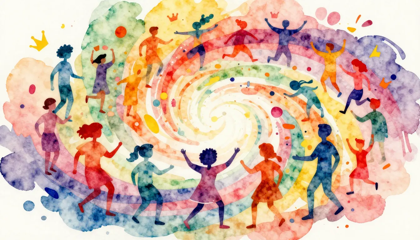 Vibrant watercolor style. Genre: Pop.

Prompt: A vibrant, dy...