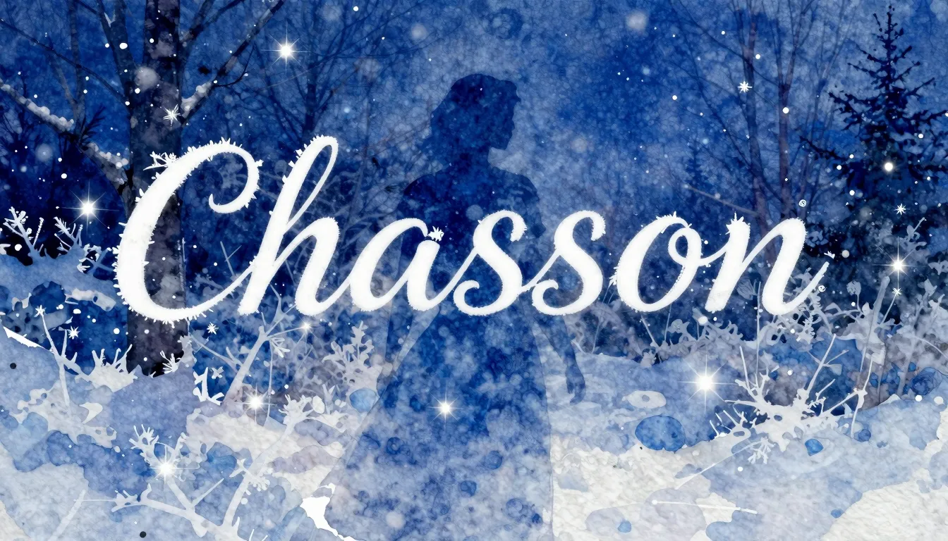 Vibrant watercolor style. Chanson album cover, winter night,...