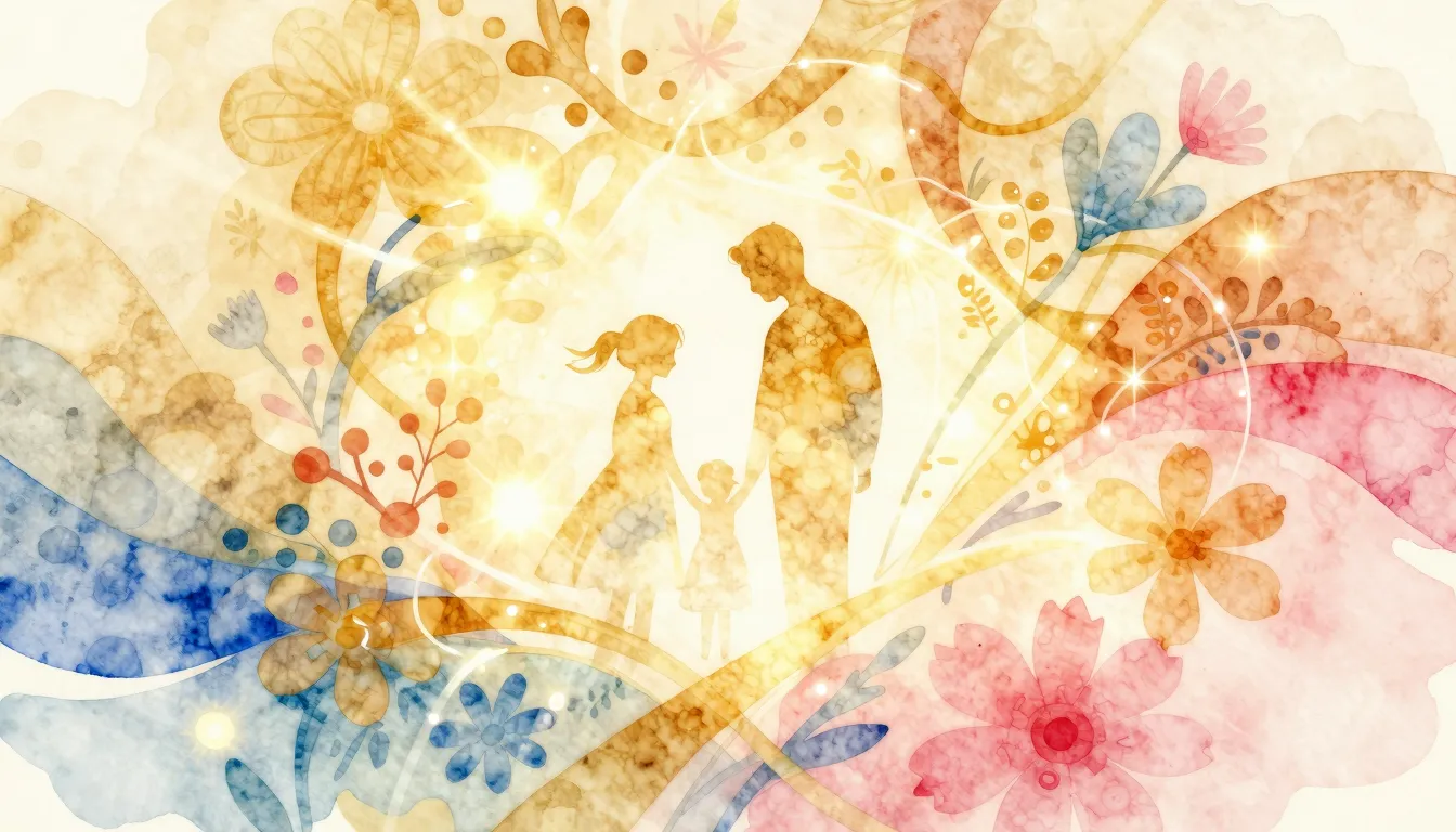Vibrant watercolor style. A vibrant, warm, and celebratory a...