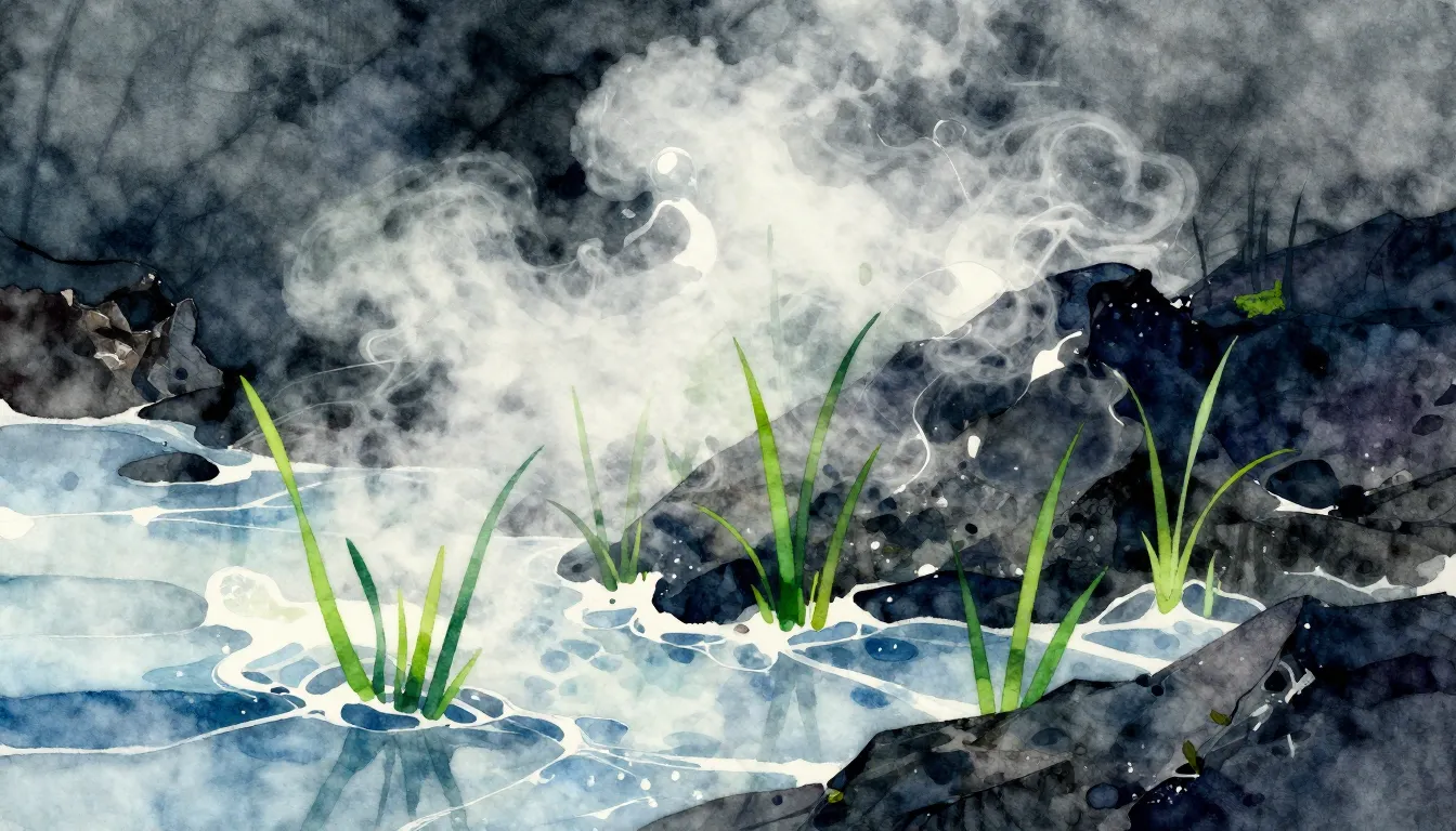 Vibrant watercolor style. Rock album cover art, abstract, sm...