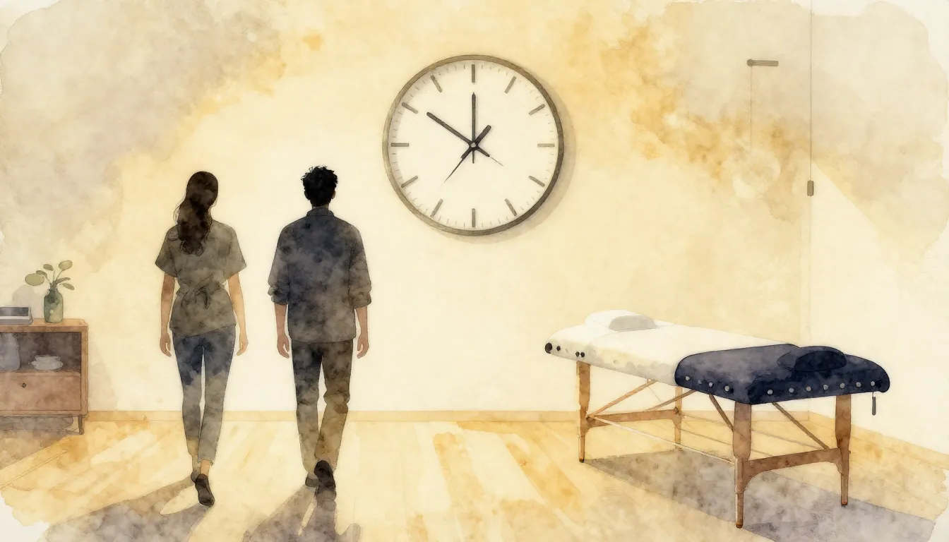 Watercolor style. Two silhouettes of people walking towards ...