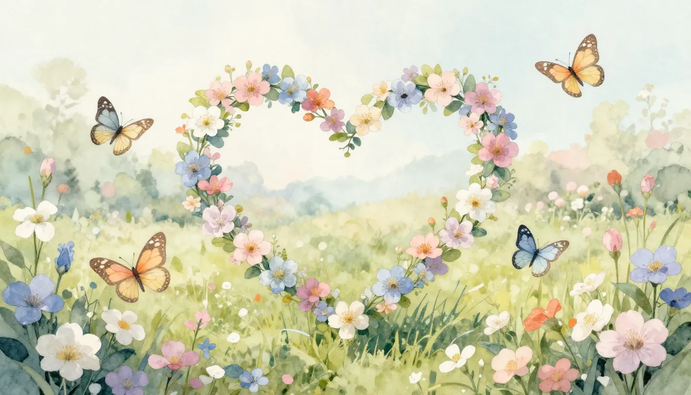 Watercolor style. A stylized illustration of a blooming spri...