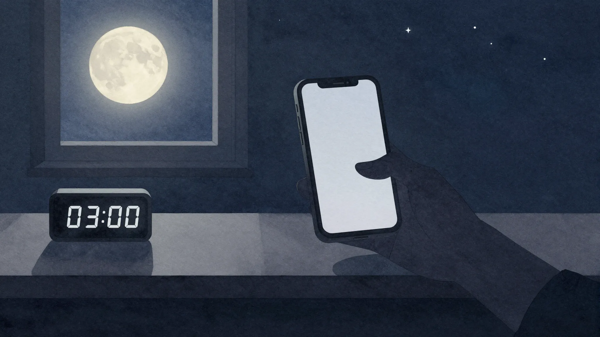 Watercolor style. Silhouette of a hand holding a phone in a ...