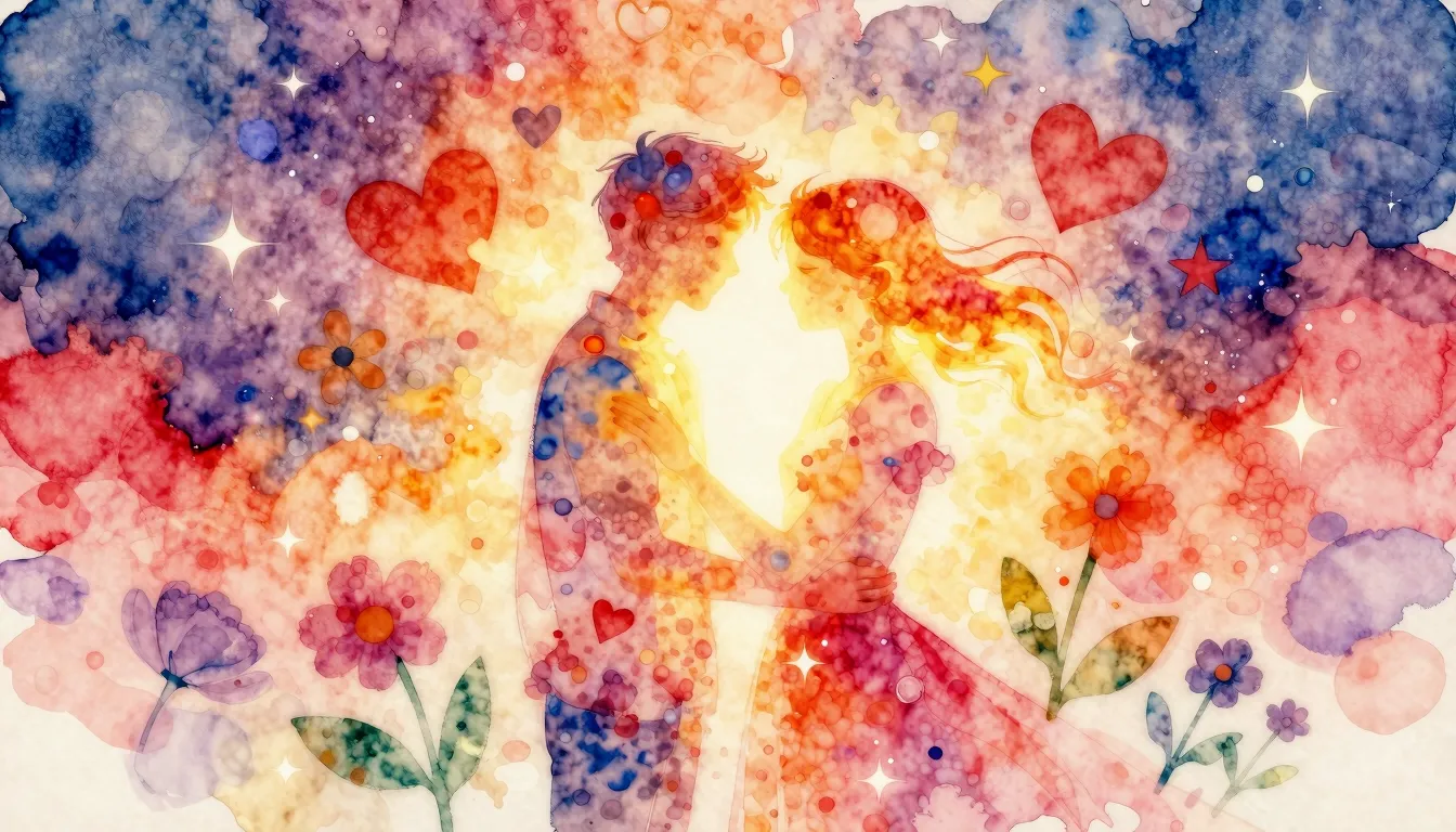Vibrant watercolor style. Trap album cover, abstract, vibran...