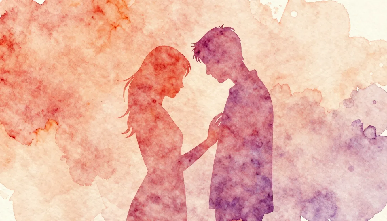 Vibrant watercolor style. A minimalist, abstract cover art f...