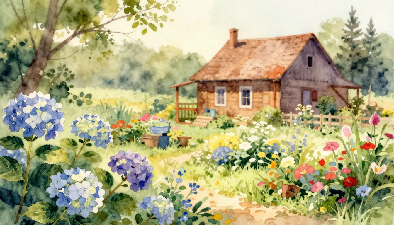 Vibrant watercolor style. Country song album cover. Rustic, ...