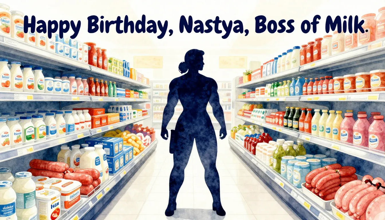 Vibrant watercolor style. Rap album cover for "Happy Birthda...