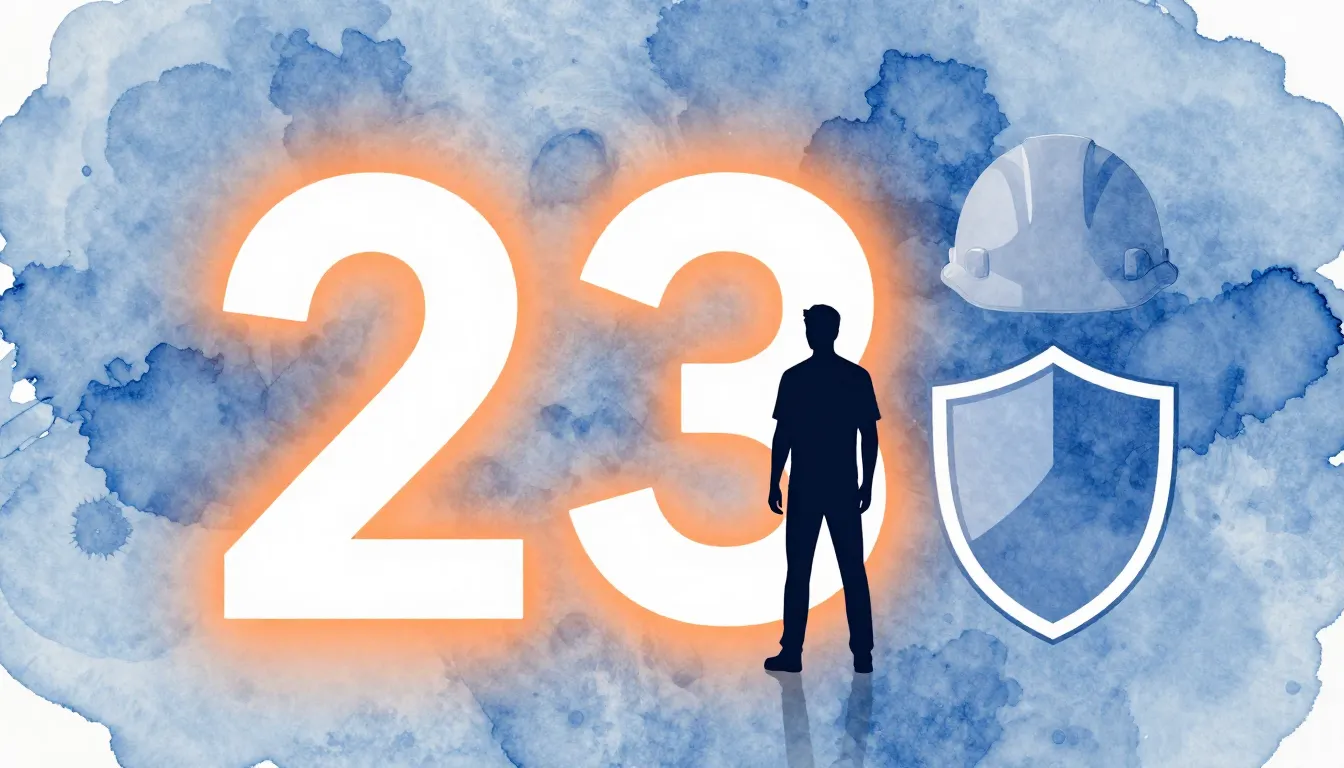 Watercolor style. Silhouette of a man standing next to large...