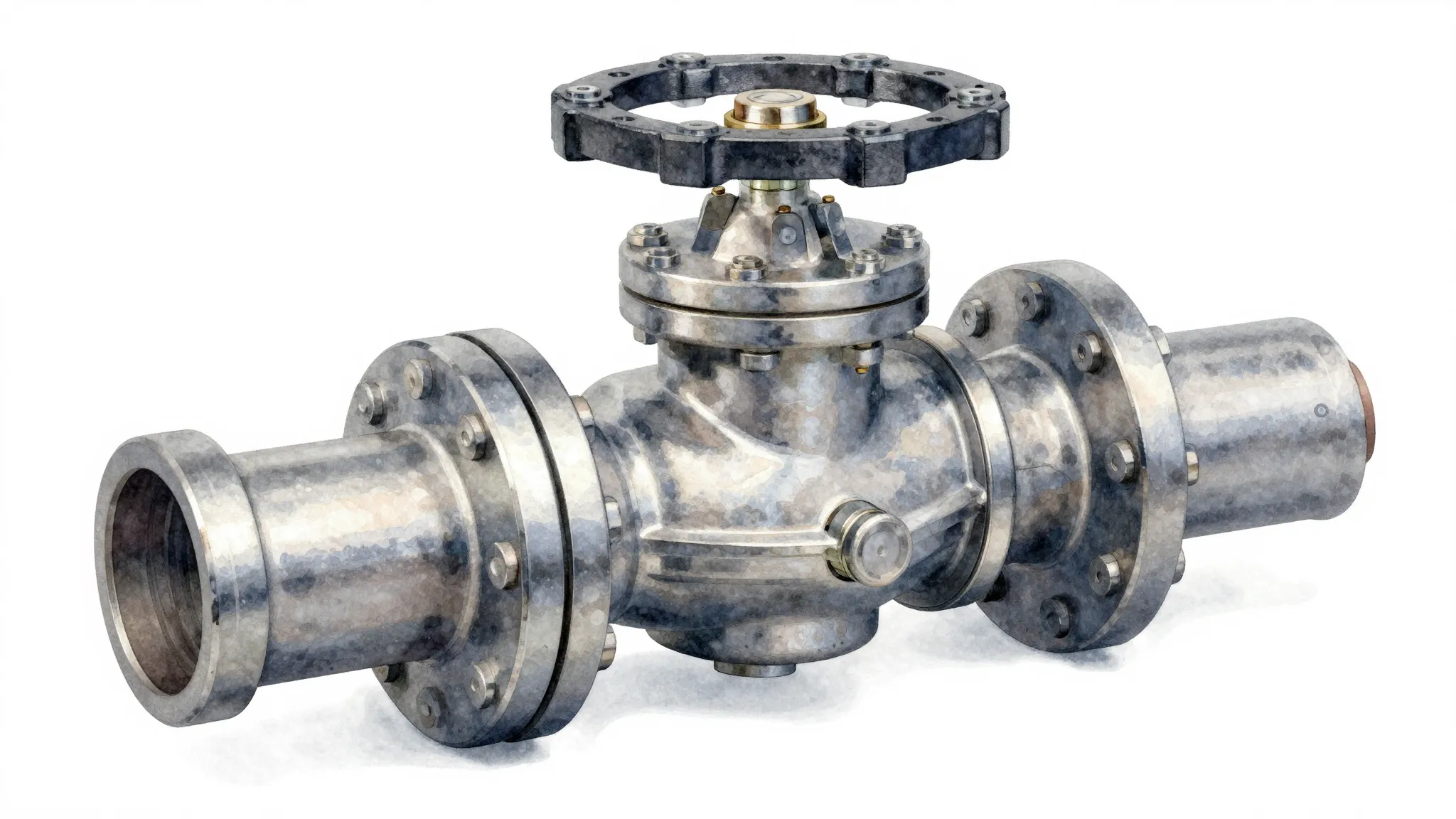 Watercolor style. A highly detailed 3D render of a vacuum in...