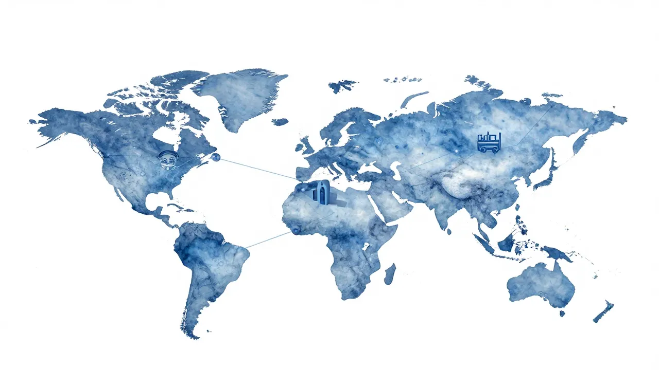 Watercolor style. Abstract business growth concept, stylized...