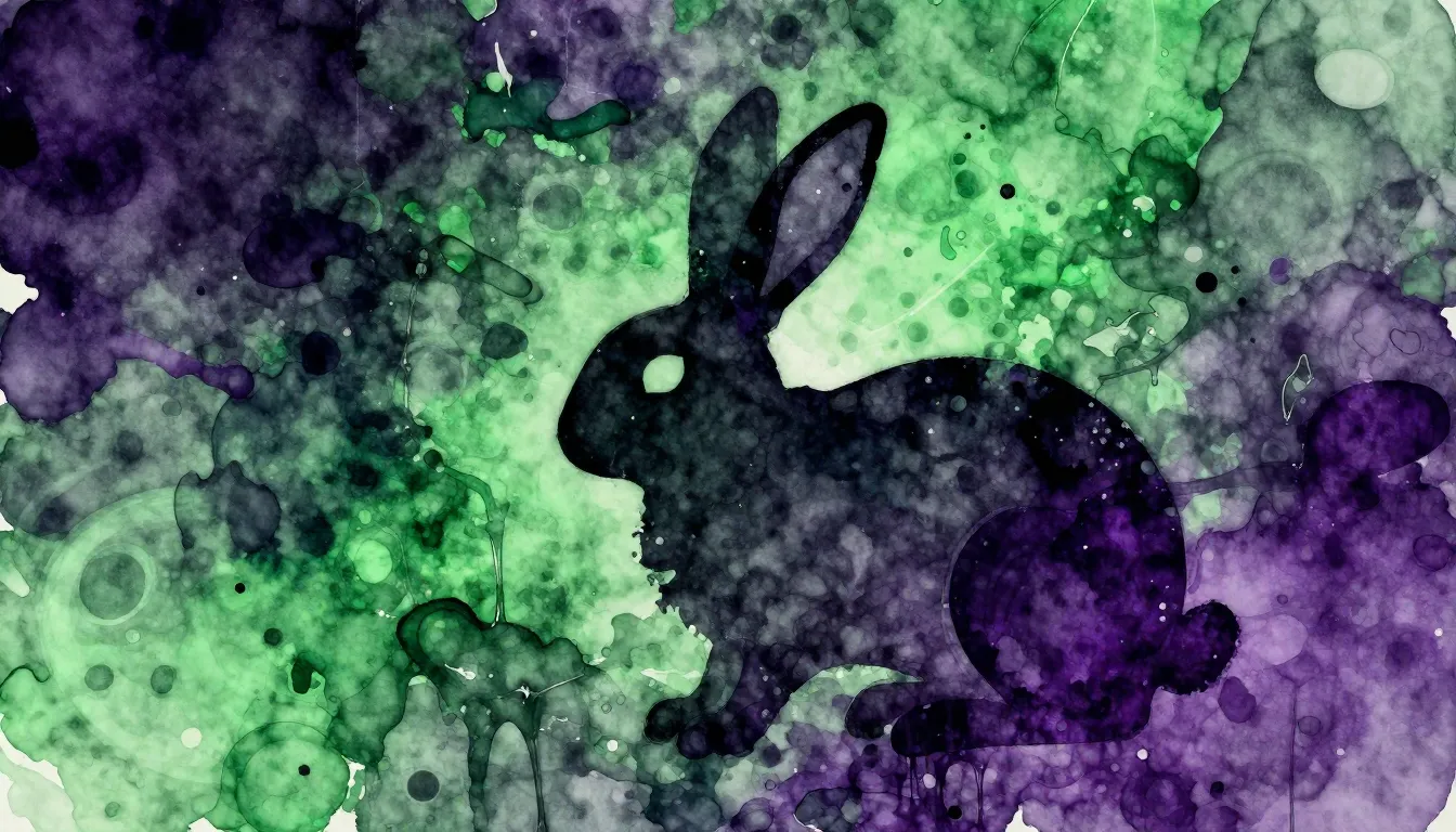 Vibrant watercolor style. Dubstep album cover, abstract, dar...