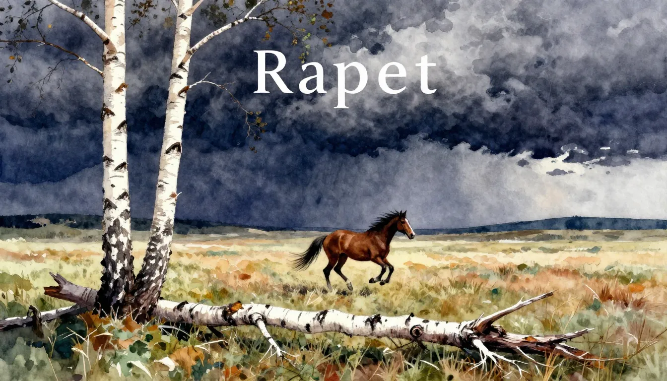 Vibrant watercolor style. Rap album cover. A lone horse gall...
